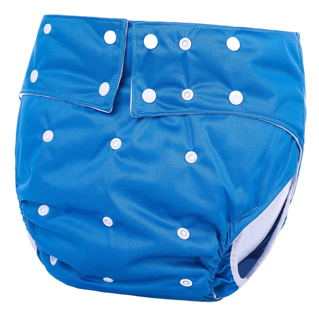 Waterproof Adult Incontinence Pants TPU Adjustable Leak Proof Briefs Reusable Cloth Diaper for Senior Men Women