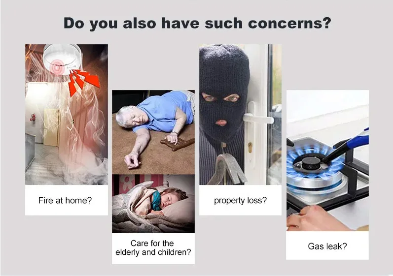 Sistema de Alarma de Seguridad para el Hogar DYGSM Tuya Smart 4G+Wifi, Sistema de Alarma Antirrobo Inalámbrico, Control 