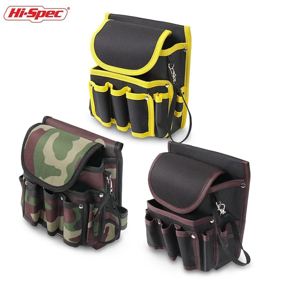 Hi-Spec 1PC Electrician Water Proof Tool Bag Camouflage Work Waist Bag Tool Belt Nylon Canvas Storage Pouch Bag Holder Tool DIY