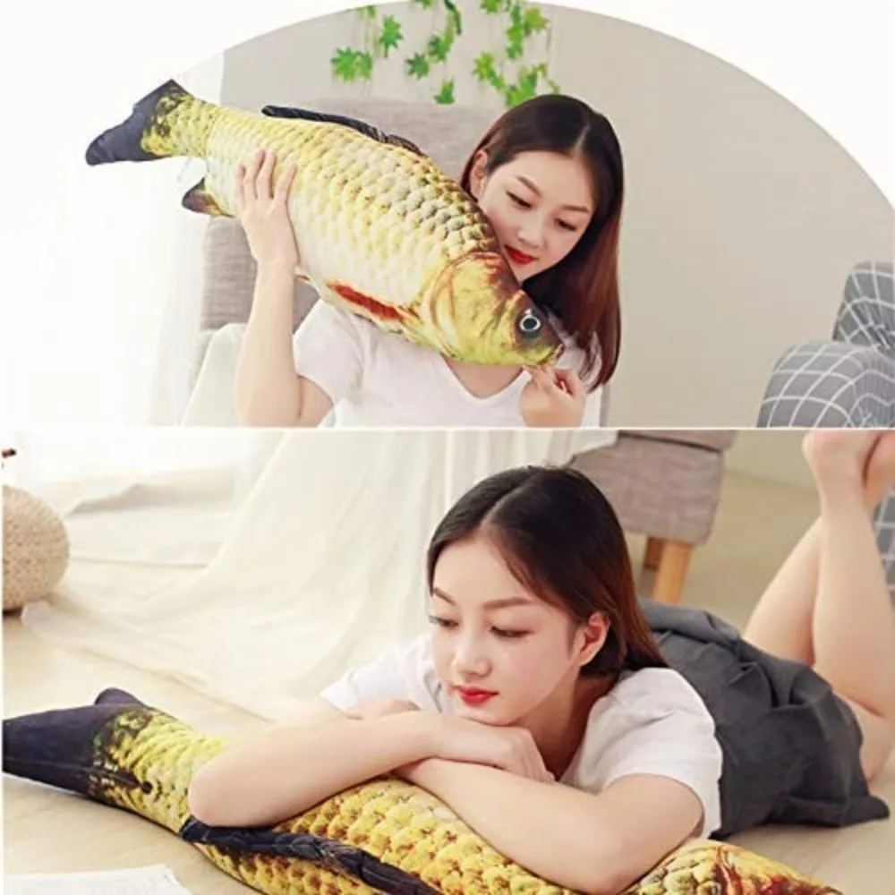 Simulation Design Fish 3D Giant Soft Material Animal Carp Pillow Gifts