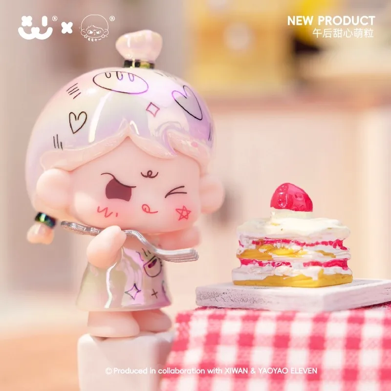 AMLLS Yaoyao Eleven Xiao E Tea Time Series Мини-сумка с фасолью Симпатичная фигурка Модель Настольный декор Коллекционная кукла для подарка ребенку