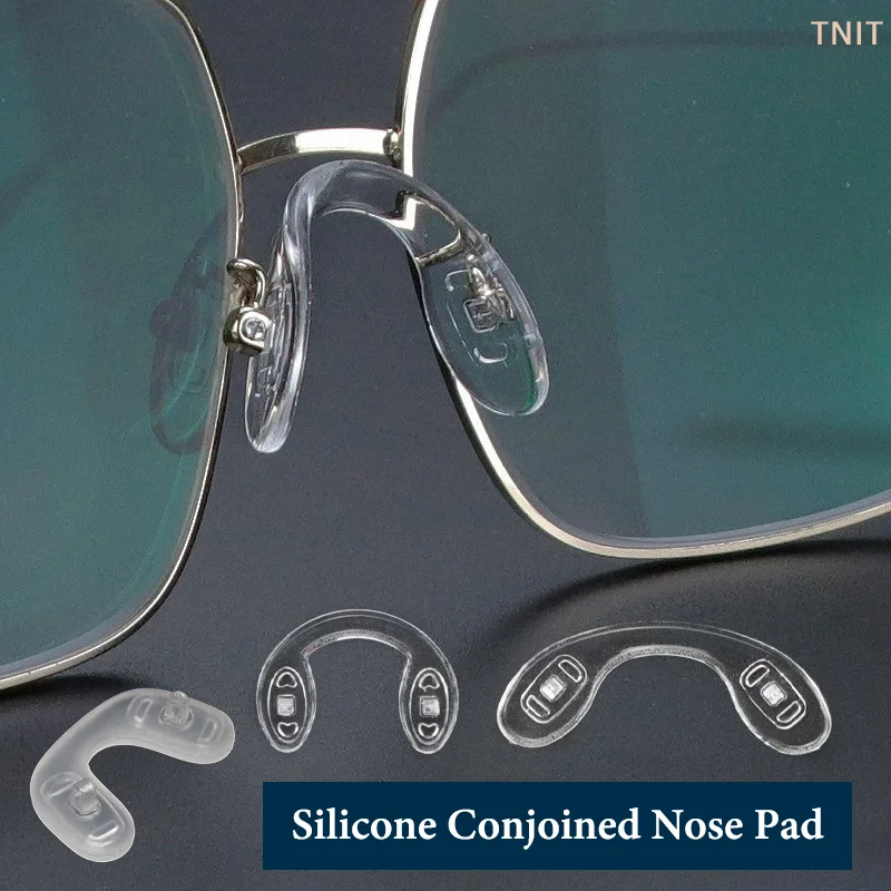 [J] 4Pcs Non-Slip U-Shaped Silicone Nose Pads-Repair Kits For Glasses Comfortable Soft And Breathable Accessories For Eyeglasses