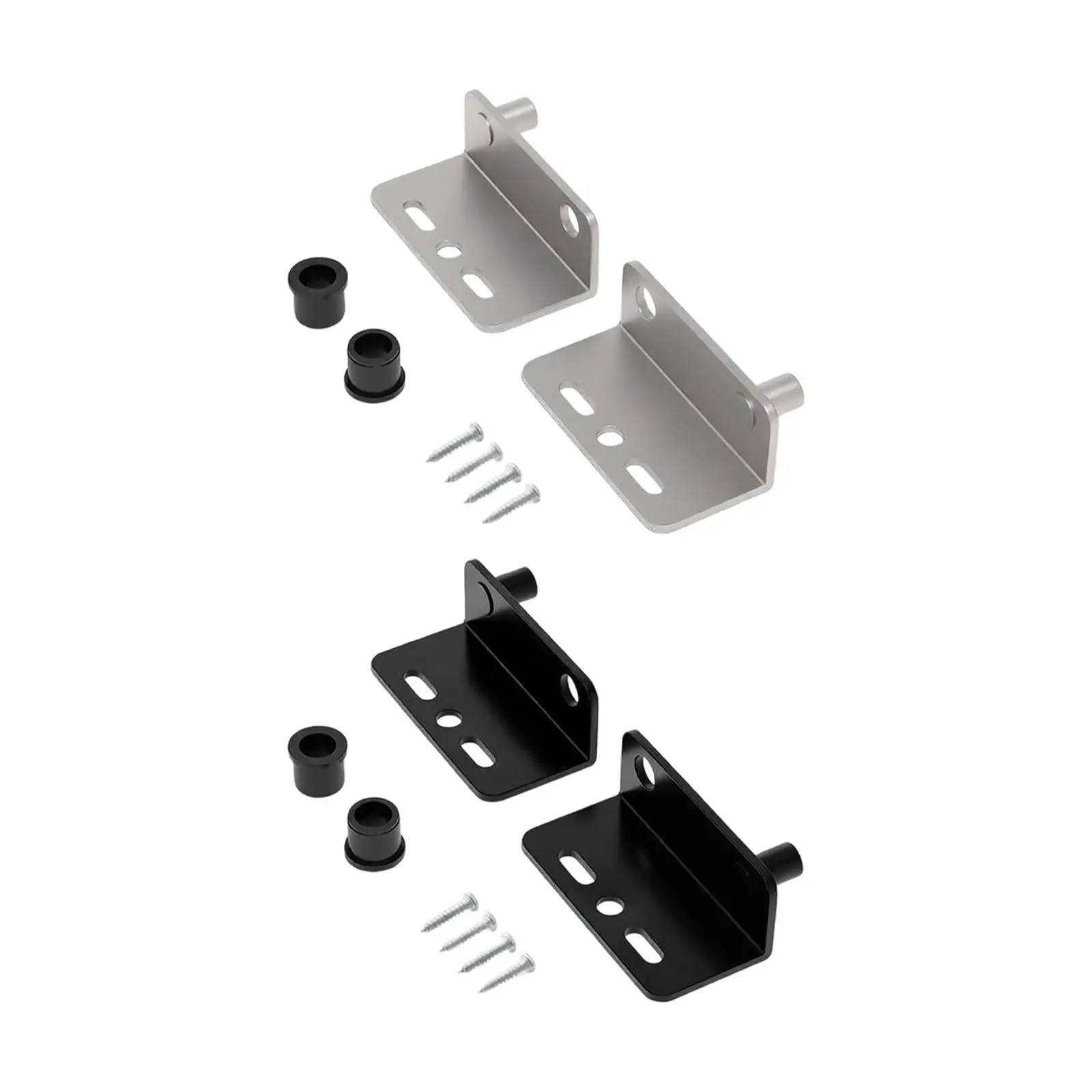 2Pcs L Brackets Stainless Steel Multi Hole for Wood Corner Braces Angle Brackets for Bookshelf Cabinet Closet Wardrobe Cupboard