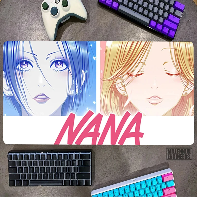 Osaki Nana Anime Mouse Pad Premium Mousepad Desk Mat Gaming Mats Keyboard Big Mousepepad Office Accessories Gamer Extended Large