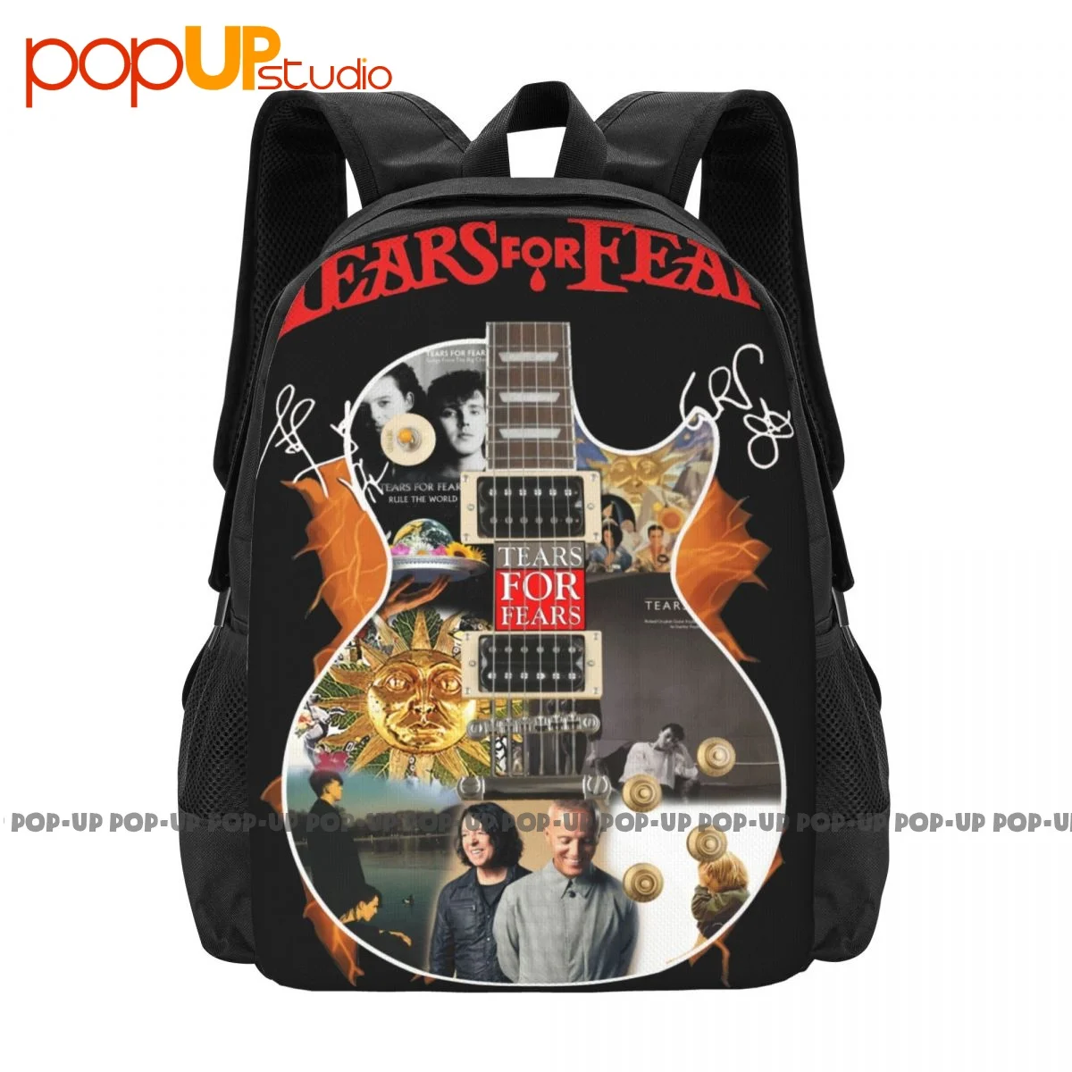 Tears For Fears Guitar Gibson English Pop Rock Band Backpack Large Capacity Cute School Sport Bag