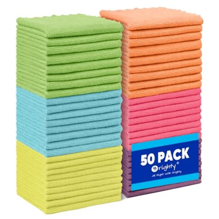 

Microfiber Cleaning Cloths, Microfiber Towels Bulk, Ultra-Soft and Absorbent Cleaning Rags, Reusable Lint Free Cloths for Car C