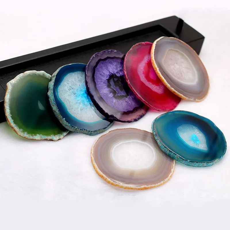 base-para-copo-de-Agata-natural-redonda-pedra-natural-original-colorida-base-para-cafe-base-isolante-de-calor-ornamento-de-Agata