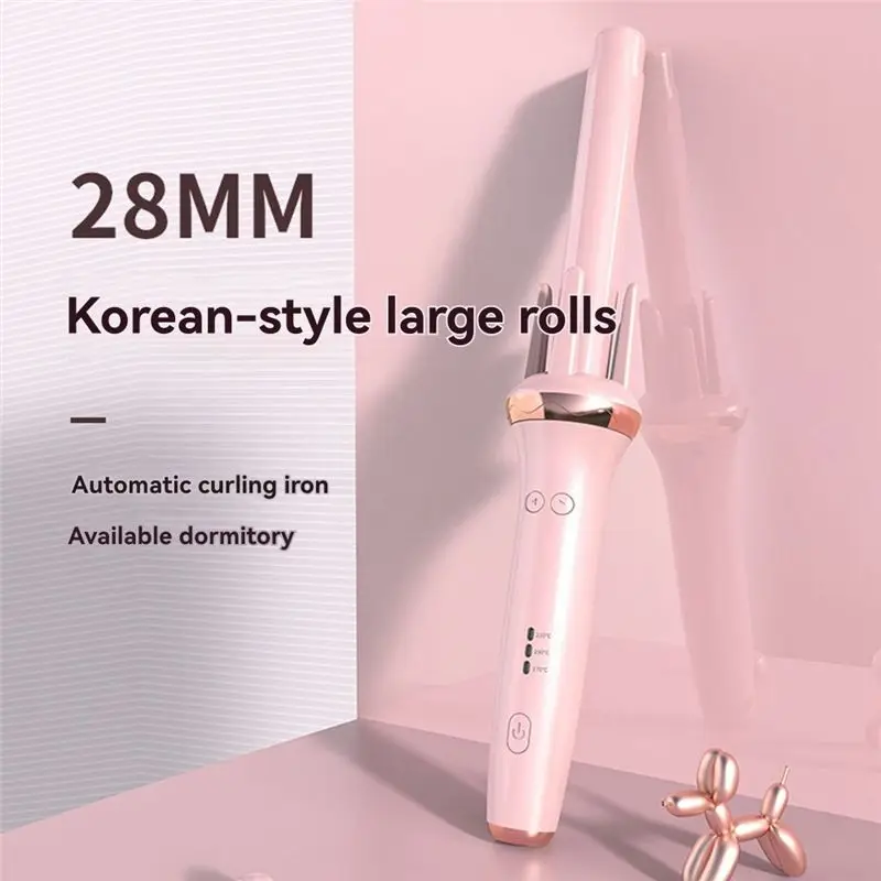 【DURABLE 】Long-Lasting Styling Fully Automatic Rotary Curling Iron Professional Damage-Free EU Plug