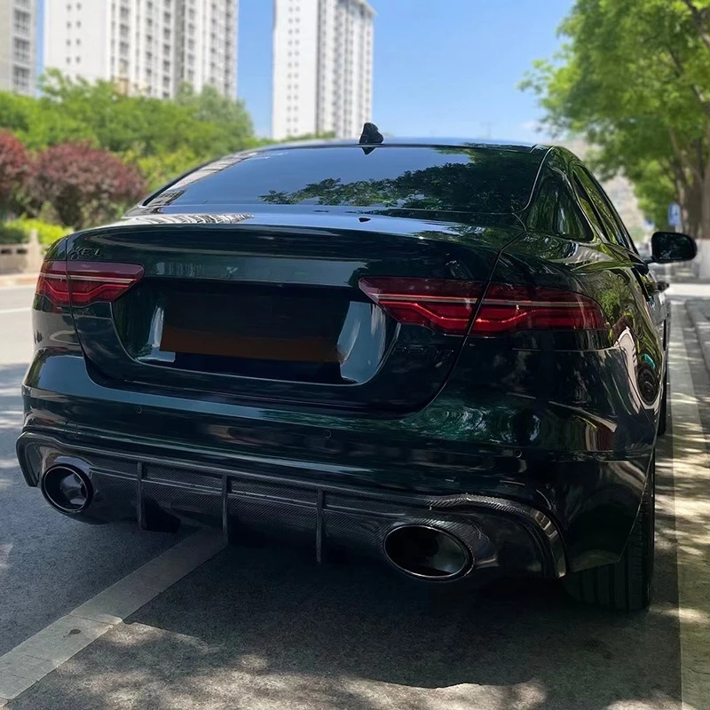 

For 2021-2023 Jaguar XEL Modified RS Carbon Fiber Rear Lip Small Surrounded Tail Throat Auto Parts