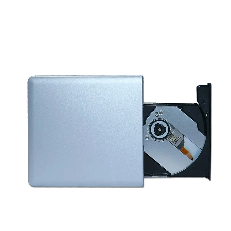 Aluminum Alloy USB3.0 External Blu-ray Burner Portable Optical Drive Support 3D & 50GB BD Disc for Laptop Desktop Mac PC