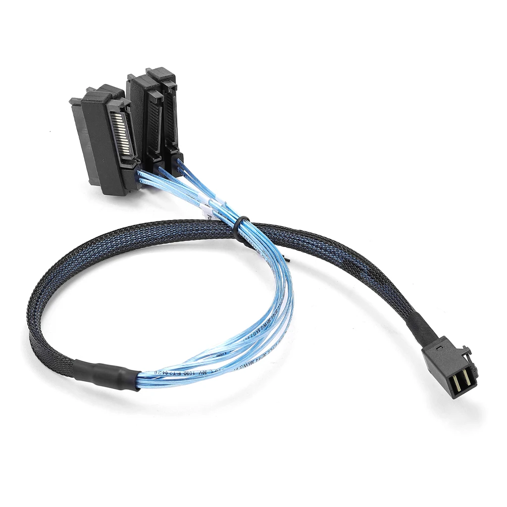 MINI SATA HD SFF-8643 to SAS SFF-8482 29-Pin 2-in-1 for Server High-Speed Cable