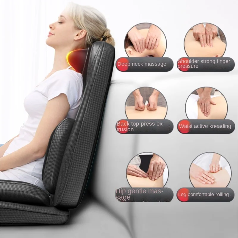 Shoulder neck massager multifunctional neck lumbar back body kneading electric back home back of a chair cushion for leaning on