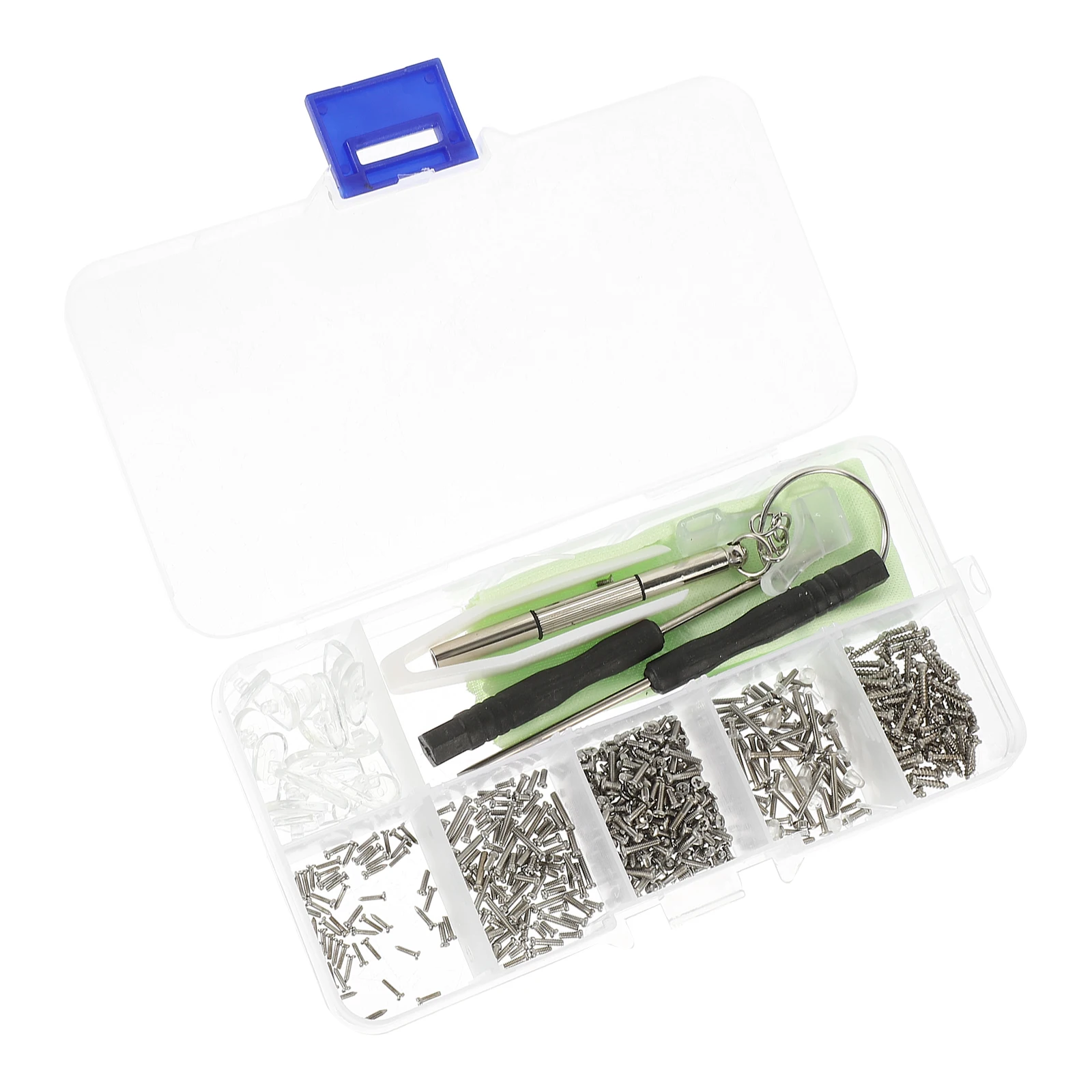 

Glasses Repair Kit Assorted Screws Plastic Stainless Steel Durable Tools Eyeglass Nose Pads Anti Slip Glasses Accessories Fixing