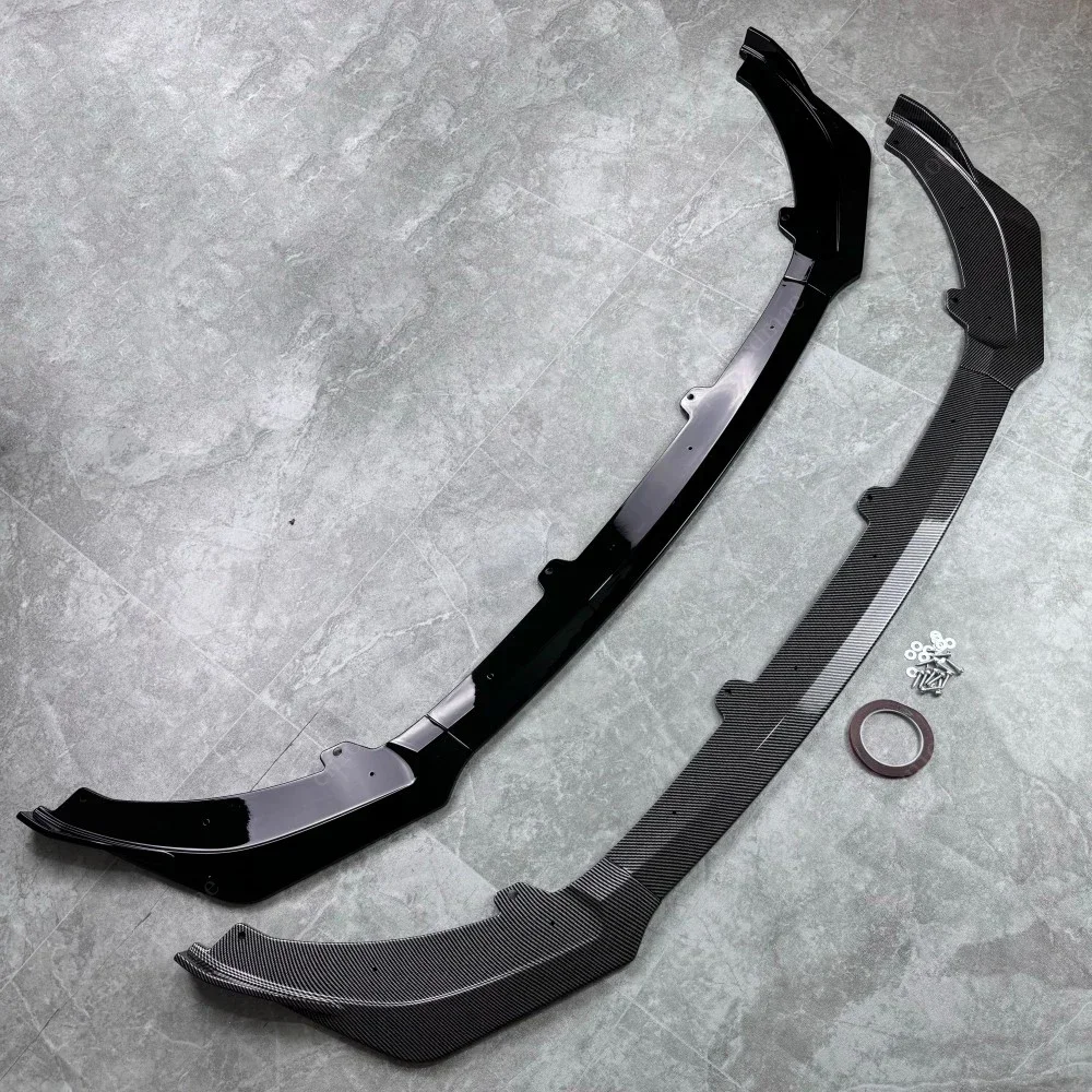 For Kia Stinger GT 2018-2023 Front Bumper Splitter Lip Diffuser Spoiler Guard Deflector Body Kit Tuning 3Pcs Car Accessories