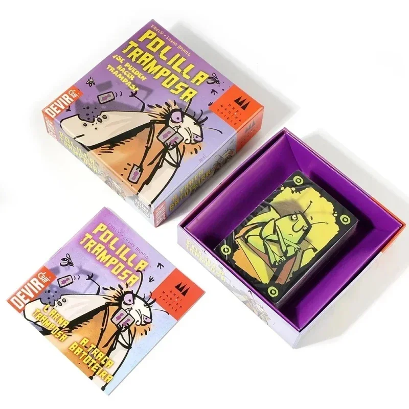 

Spanish Polilla Tramposa Card Game Devir-Game Moth Cheate /Royal Xiaoqiang Cheating Moth Board Deck For Adults Party Playing