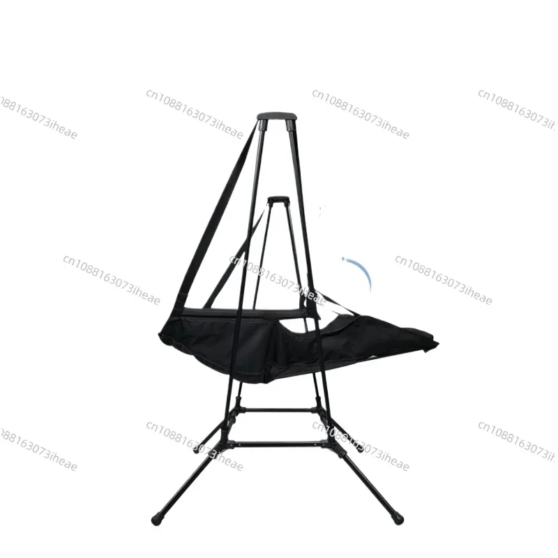 Outdoor aluminum alloy folding portable recliner leisure camping backrest rocking chair swing chair
