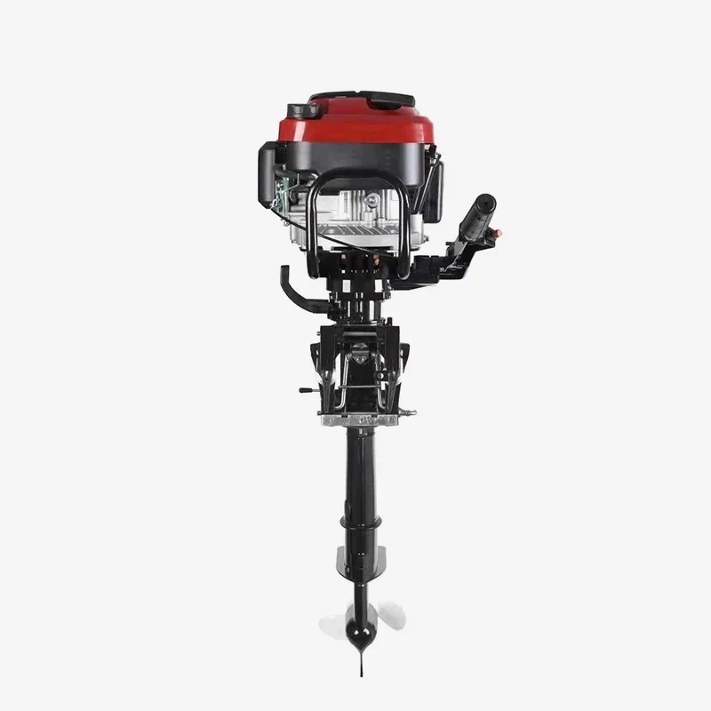 HANGKAI 4Stroke 7HP Outboard Motor Long Shaft Wind Cooled Marine Motor Marine Boat Engine for Marine Fish Boat