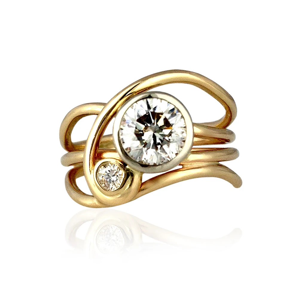 Huitan neu gestaltete Frauen Fingerringe mit Kristall Zirkonia Mode vielseitige Braut Hochzeit Party Ringe heißen Schmuck
