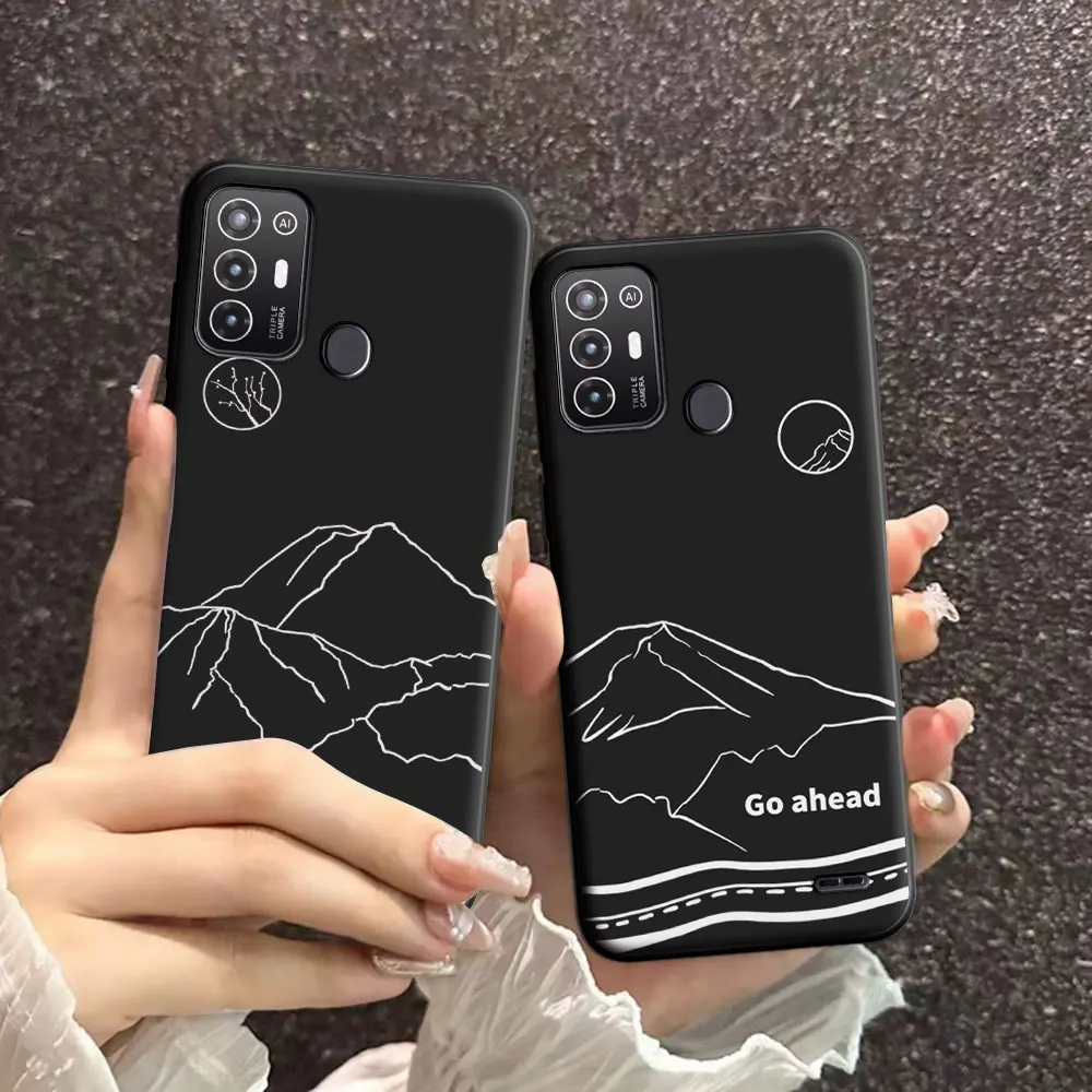 For ZTE Blade A52 Lite a52 Case Natural Soft Silicone Beauty Floral TPU Phone Case For ZTE Blade A53 Pro Back Cover Protector