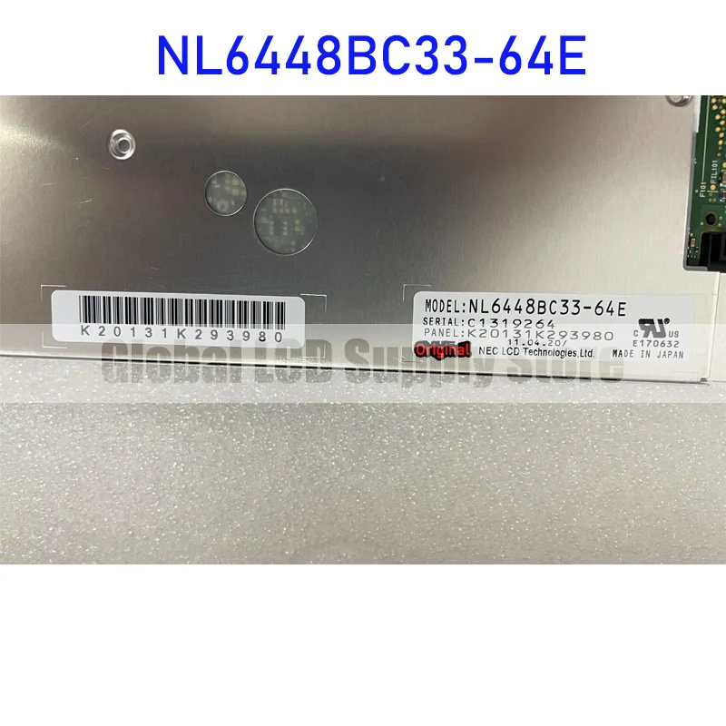 NL6448BC33-64E 10.4 Inch Original LCD Display Screen Panel for NEC Brand New Fast Shipping Before 100% Tested