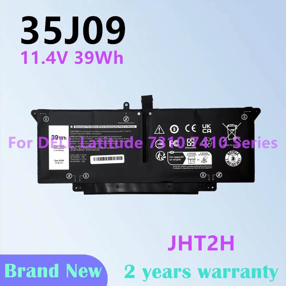 35J09 Laptop Battery For Dell Latitude 7310 7410 Series JHT2H 0YJ9RP 009YYF 04V5X2