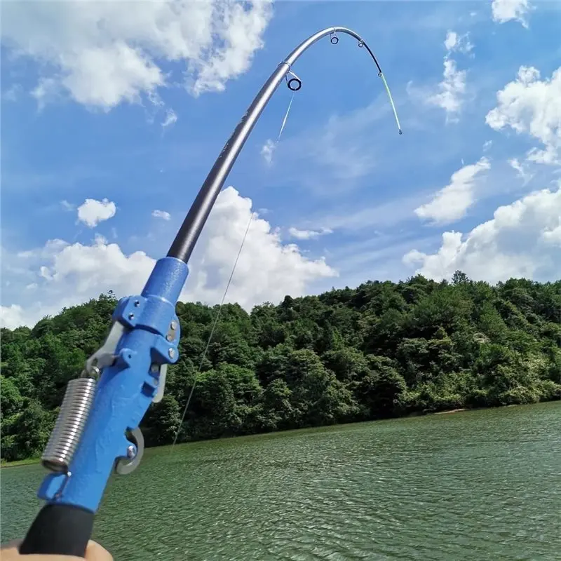 ABKV-Automatic Fishing Rod And Reel 1Set Telescopic Combination Kit Suitable For Seawater And Freshwater