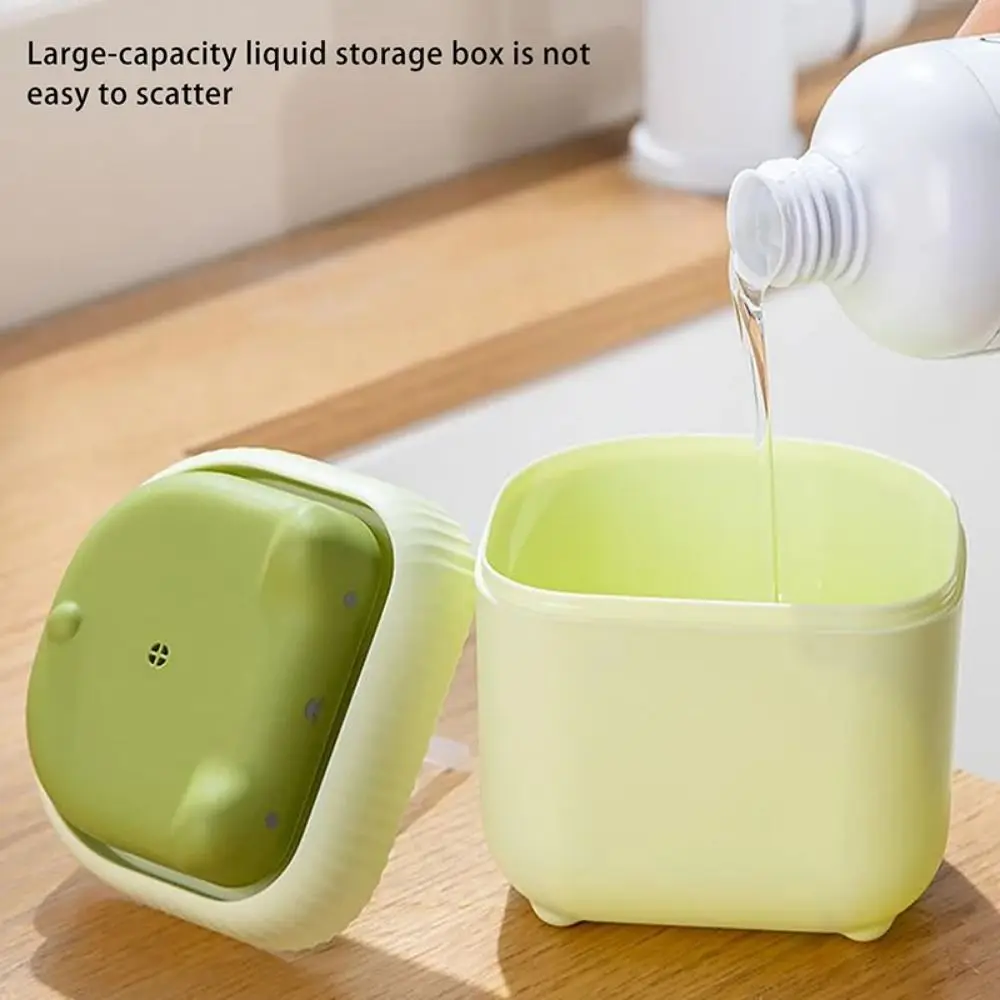 Independent Draining Cat Shape Soap Dispenser Push-type Large Capacity Liquid Hand Soap Container Refillable Manual