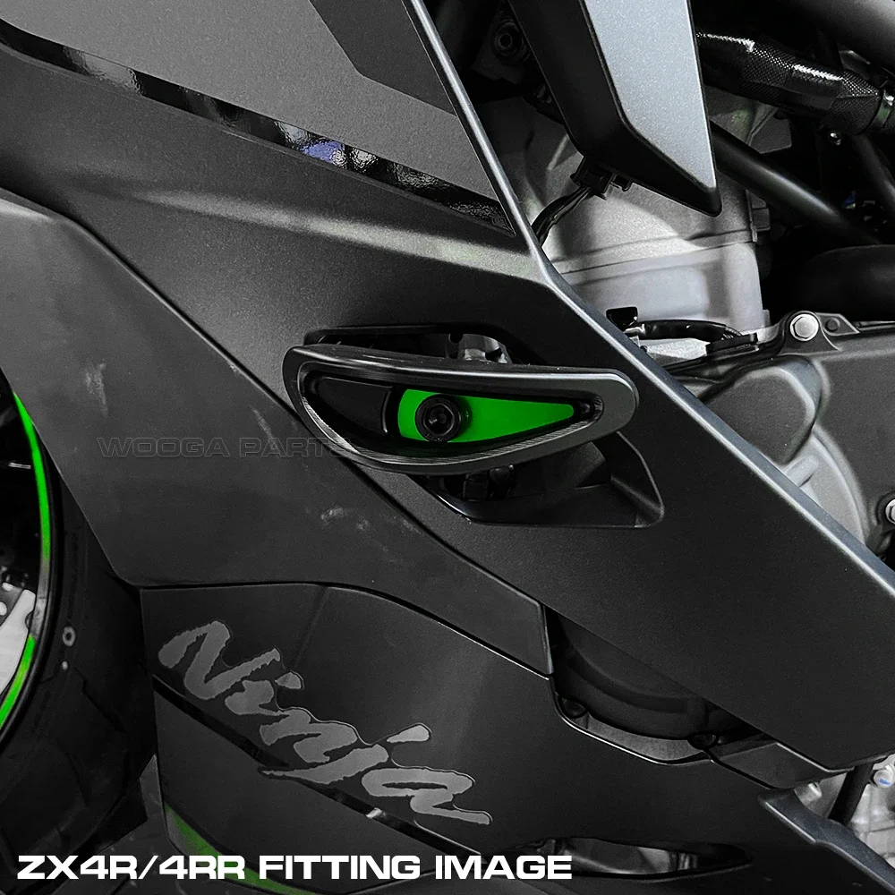 Per KAWASAKI Ninja ZX4R SE ZX4RR ZX25R 2021-2024 Kit cursore telaio Paratelaio Pro Shield Crash Skid Pad Protezione