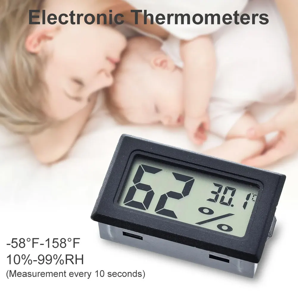 FY-11 termometr higrometr cyfrowy elektroniczny z wyświetlaczem LCD czujnik temperatury miernik wilgotności fahrenheita do domu w szklarni