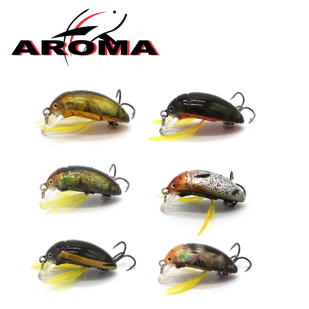 Hot sale a set of boxes 3Pcs Artificial Ladybug Fishing Insect Wobblers Fishing Lures Topwater For Bass Carp Fishing Tackle