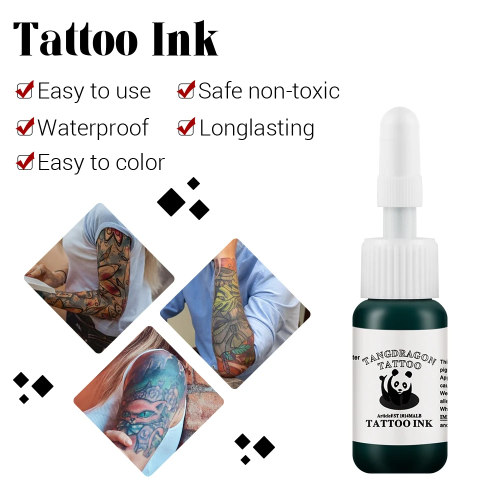 Phoenixy Beginner Complete Tattoo Body Art Kit with 4 Colors Inks Permanent Pigment Cartidge Needles Tattoo Machine Gun Set