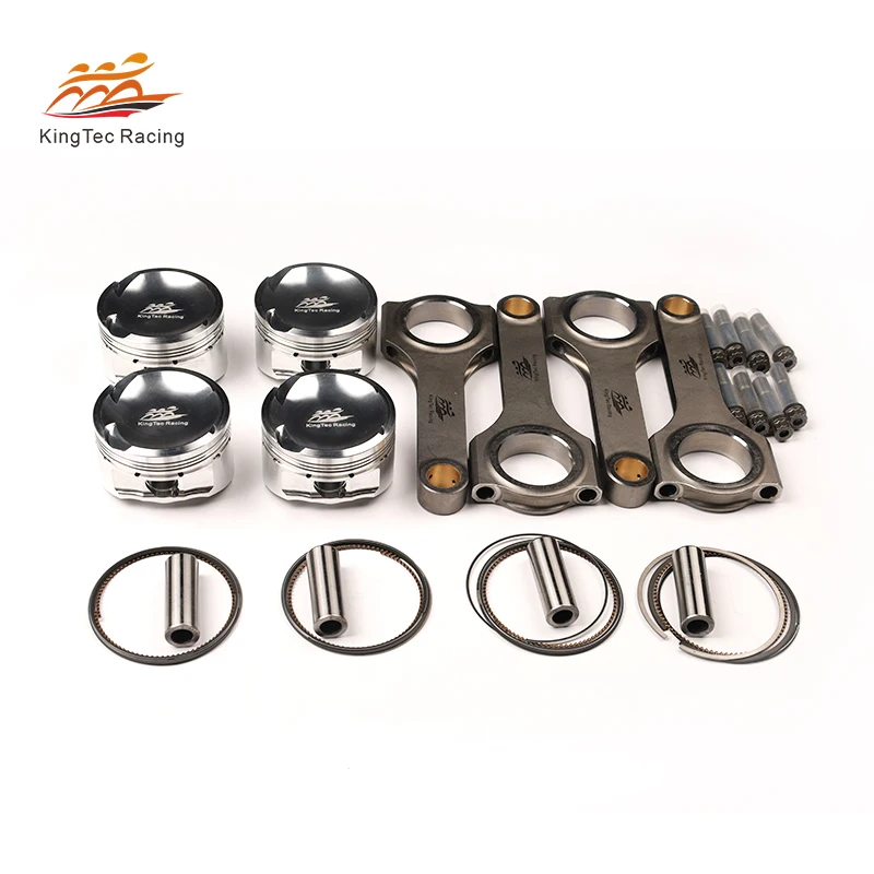 KTC Racing 1NZ Forged 4340 Steel Connecting Rod 4032 Alloy Piston Kit for Toyota Premio Auris 1.5L 1NZ-FE Updrade with ARP bolts