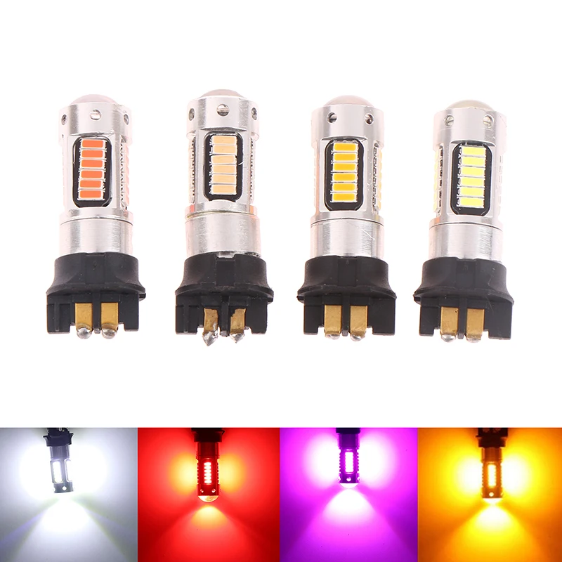 Daytime Running Light 4014 30smd Fog Lamps Yellow White Red Pink 12V PW24W LED Bulbs Turn Signal Light