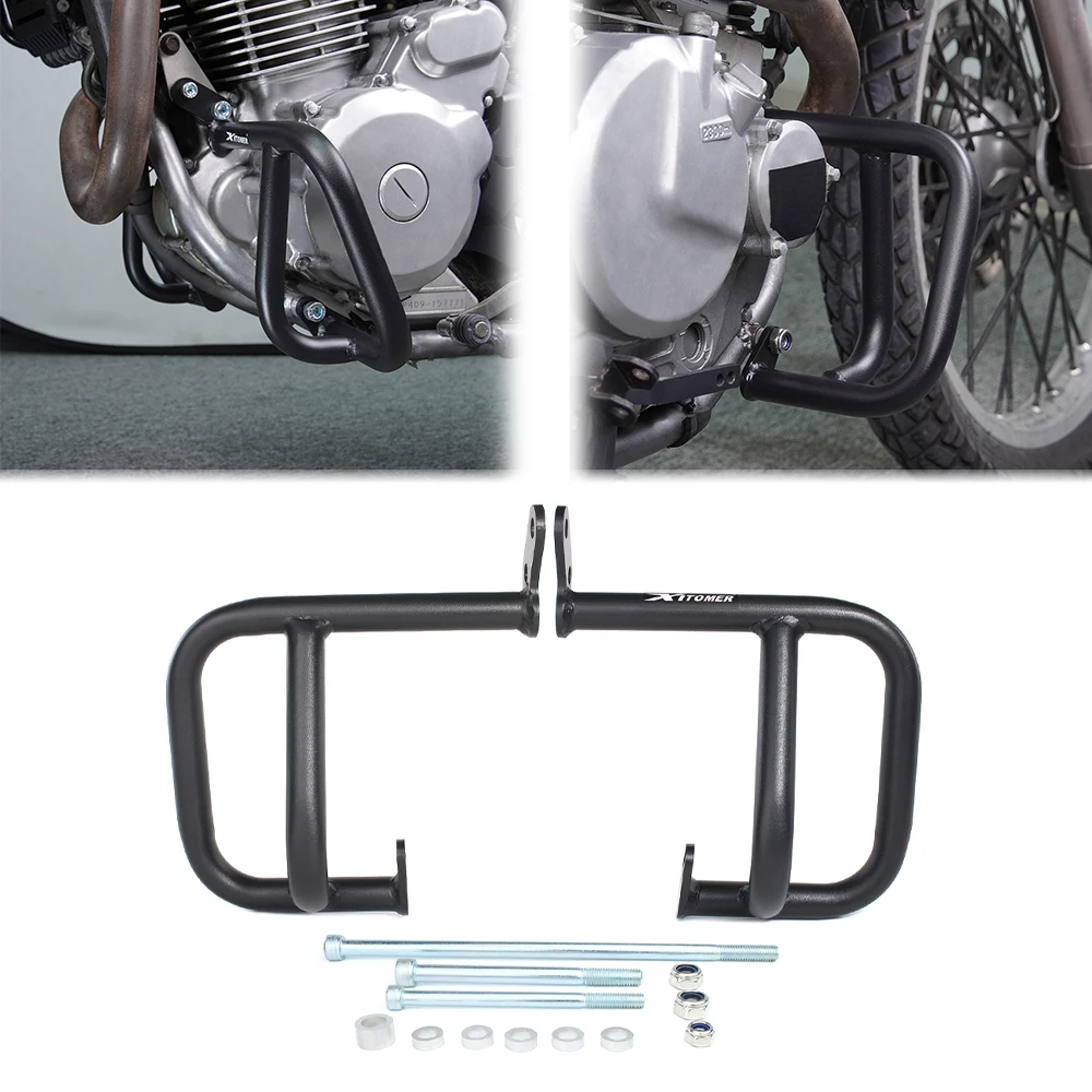 For Suzuki DR 650 DR650 DR650S DR650SE 1996-2024 Motorcycle Steel Bumper Crash Bars Frame Protector Engine Guards Crash Cage