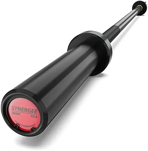 

25lb Five-Foot Barbell with 2\u201D Sleeves. Rated 500lbs for Weightlifting. Available in Chrome, Black Phosphate & Red Cera Lb