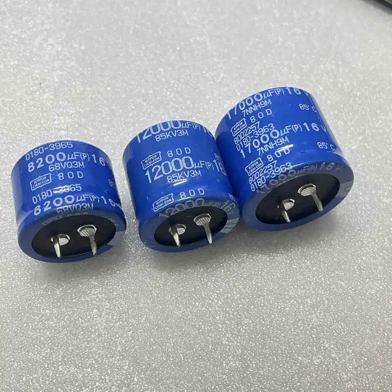

2 шт./лот 16 В 8200 мкФ 12000 мкФ 17000 мкФ фильтр электролитический конденсатор
