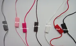 Plastic Double Rope Plug Hang Tags String Snap Lock Pin Fastener, Hook Ties Cords, Garment DIY Accessories, Square Head 100Pcs