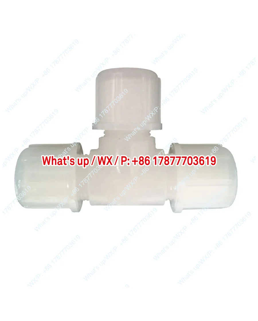 PP high temperature resistant, PVDF wear-resistant, φ 8/φ 6 B060706003 three-way card sleeve joint