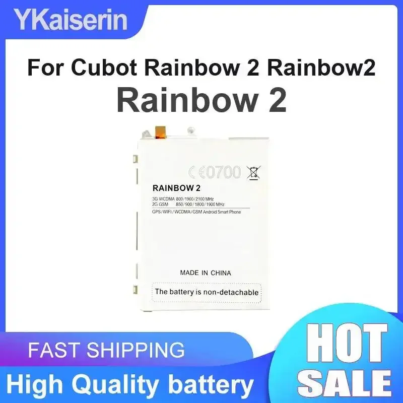 High-Capacity For Cubot Rainbow 2 Rainbow2 Good Low-Temperature Performance Mobile Phone Battery 2350mAh