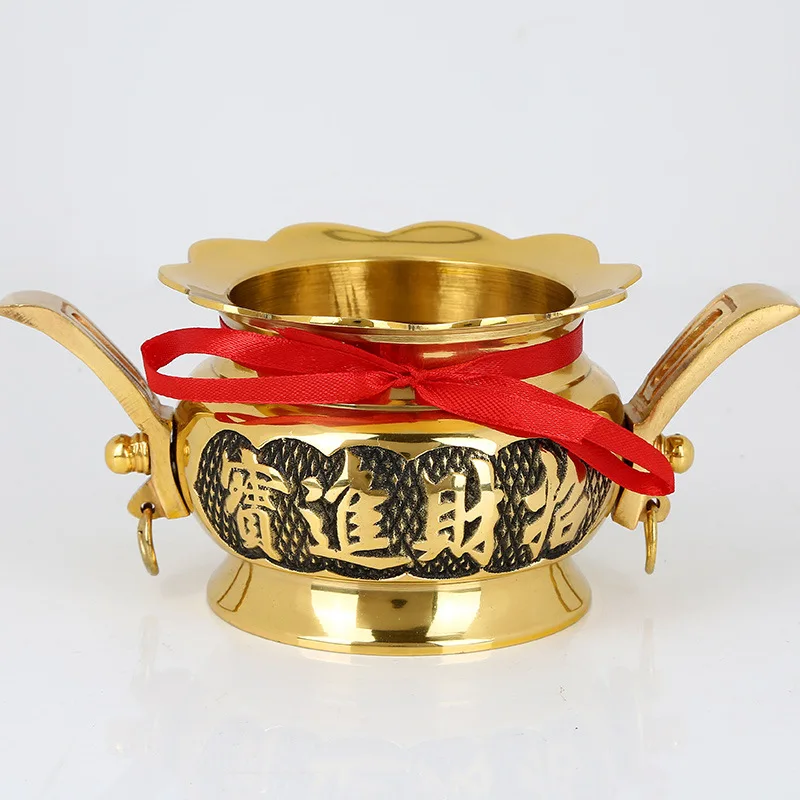

Brass Buddha Utensils Items for Buddha Hall Sandalwood Stove Buddha Worship Stove Necessary Brass Should Be Buddha Illuminates M