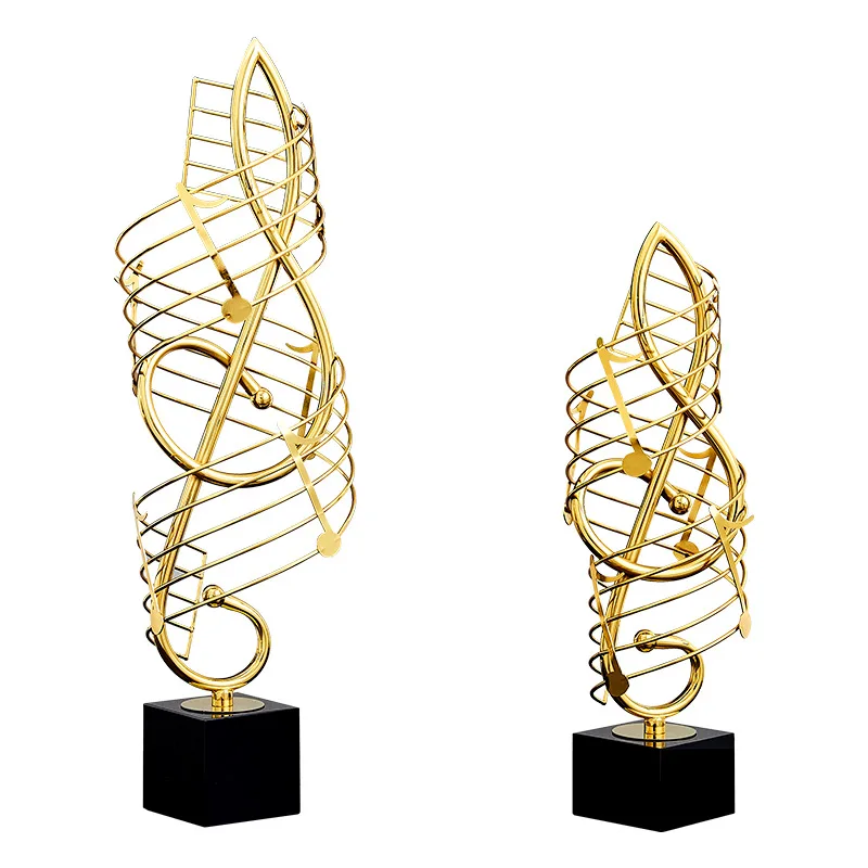 PYH light luxury music note high-end ornament creative high-end niche metal decoration handicrafts wholesale