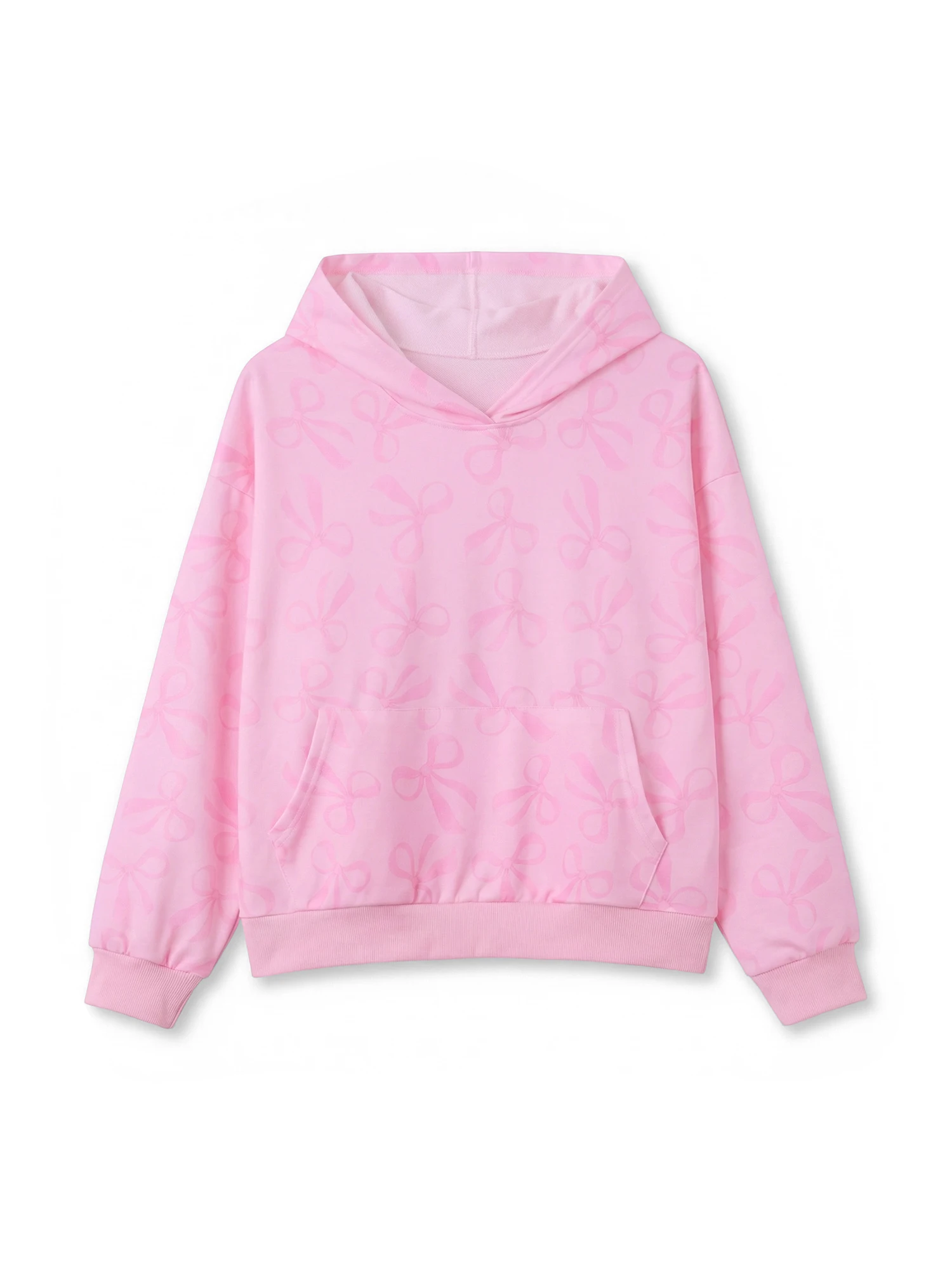 

Stylish Women s Oversized Hoodie with Chic Ribbon Design Cozy Long Sleeve Pullover for Trendy Everyday Outfits