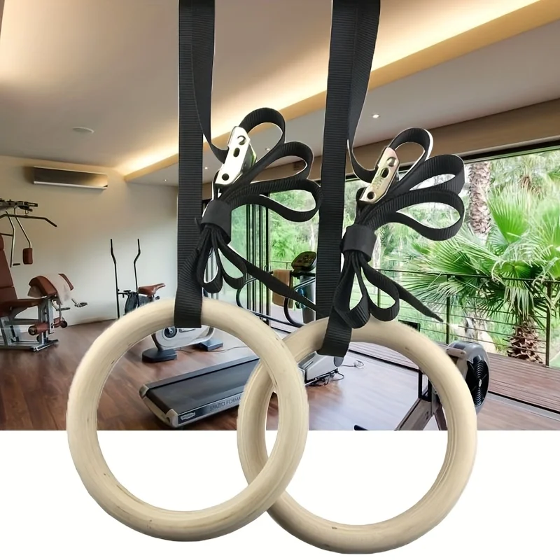 Indoor fitness gymnastics ring, suitable for family gym exercise, pull-ups rings.