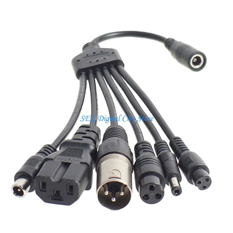 U75B 6 Port USB Power Splitter Cable For Multiple Devices Charging Plastic Metal Material