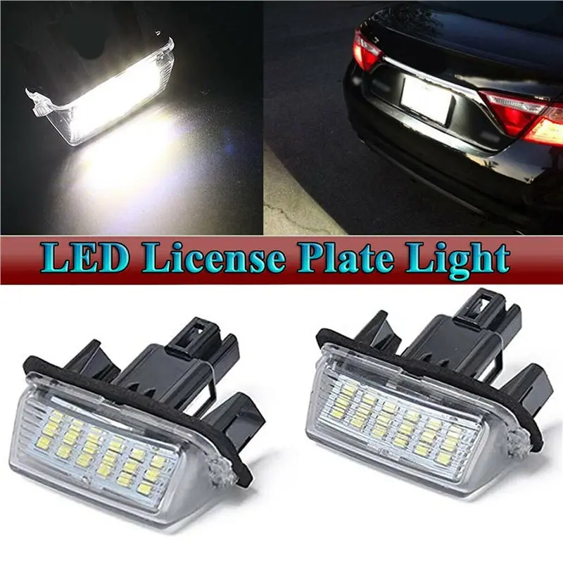 40PCS LED License Number Plate Lights Lamp For Toyota Camry Avalon Auris E18 Vios Esquire Esquire EZ Noah Proace City