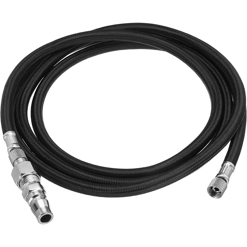 Imagem -03 - Mangueira de Escova de ar Pés Mangueira de ar Trançada de Nylon Mangueira de Escova de ar Extremidades de Adaptador de Mangueira de para Máquina de Pintura de Escova de ar