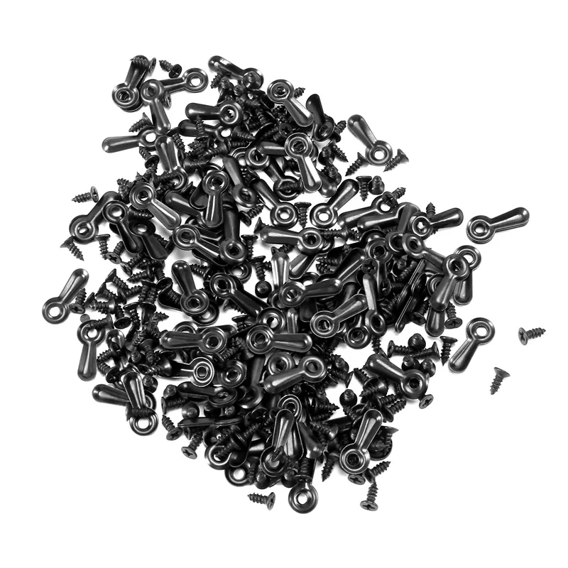 

B-Est 300 Picture Turn Button Fasteners Photo Frame Hardware And 300 Screws For Craft, Hanging, Drawing, Black