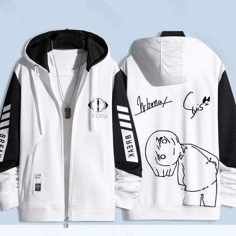 Yorushika n-buna suis música impressão 3d zip up moletom com capuz feminino/masculino streetwear hip hop zíper jaqueta com capuz agasalho casual
