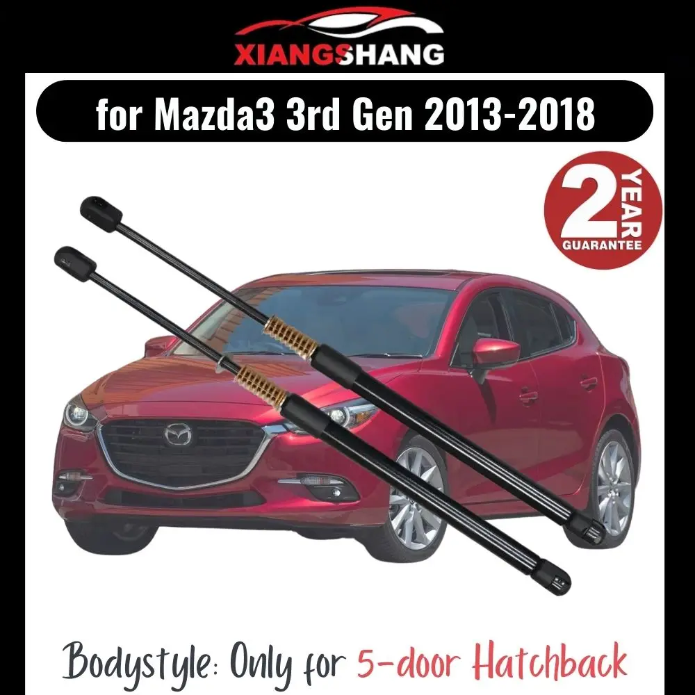 

2pcs Rear Tailgate Damper for Mazda3 Hatchback 3rd Gen 2013-2018 Tailgate WITH SPRING Trunk Boot Gas Charged Gas Struts