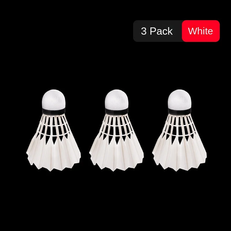 ลูกแบดมินตันไต้หวัน ยี่ห้อ Saishilong แบบ 3 ชิ้น ผลิตจากขนเป็ด คุณภาพดี ทนทาน เหมาะสำหรับฝึกซ้อมในสนามและผู้เล่นมือสมัครเล่น